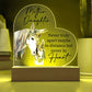Gift For Mother or Daughter "Never Truly Apart" Heart Acrylic Plaque