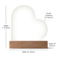 Gift For Wife or Girlfriend - Favorite Love Story Printed Heart Acrylic Plaque