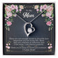 To My Mom "Thank You For Being My Friend" Heart Necklace