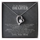 To My Beautiful Daughter "You Are Braver Than You Believe" Necklace