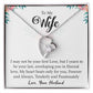 To My Wife "Forever And Always" Heart Necklace
