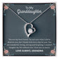 To My Granddaughter "You Are My Best Friend" Heart Necklace