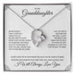 To My Granddaughter "You're Always In My Heart" Necklace