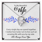 To My Beautiful Wife "I'll Always Love You" Necklace