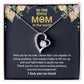 To The Best Mom "Thank You" Heart Necklace