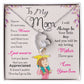 To My Mom "I Will Always Be Your Little Boy" Heart Necklace