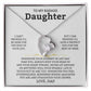 Gift For Daughter "I'll Love And Protect You" Heart Necklace