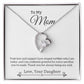 Gift For Mom "You Are My Rock" Heart Necklace