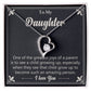Gift For Daughter "Such An Amazing Person" Heart Necklace