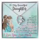 To My Daughter "I Love You" Heart Necklace