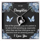 To My Daughter "One Of The Greatest Joys" Heart Necklace