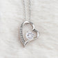 To My Soulmate "You Are My Rock" Heart Necklace