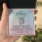 To My Mom "For All The Times I Forgot To Thank You" Heart  Necklace