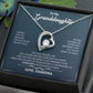 To My Granddaughter "You Will Never Lose" Heart Necklace