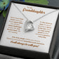 To My Granddaughter "I Will Always Be With You" Heart Necklace