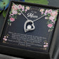 To My Mom "Thank You For Being My Friend" Heart Necklace