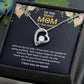 To The Best Mom "Thank You" Heart Necklace