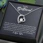 To My Girlfriend "You Complete Me" Heart Necklace