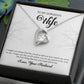 To My Gorgeous Wife "You're The Best" Heart Necklace