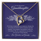 Gift For Granddaughter "You Bring Us Happiness" Heart Necklace