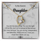 To My Dearest Daughter "You Are My Everything" Heart Necklace