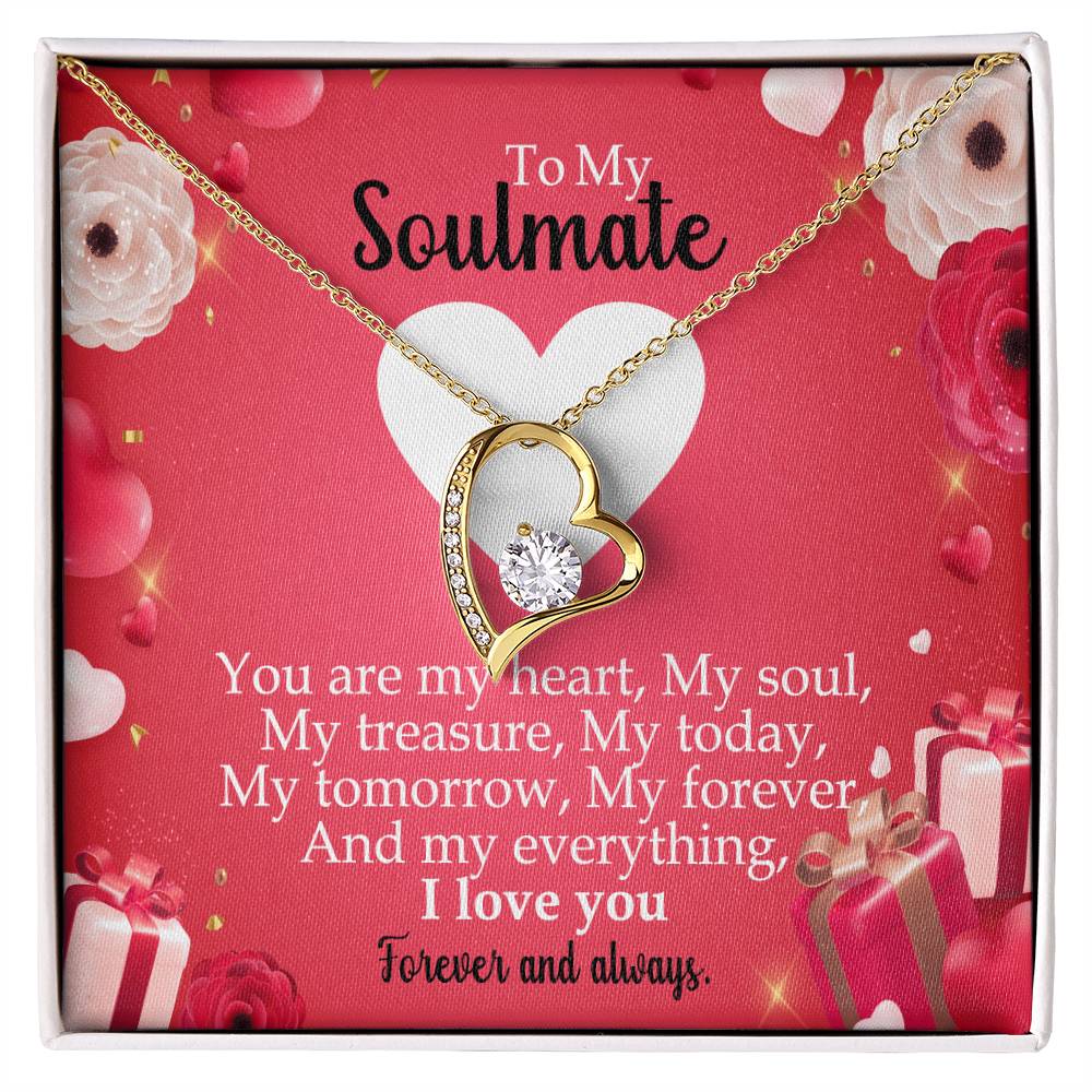 To My Soulmate "You Are My Heart" Necklace