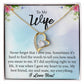 To My Wife "My Best Friend" Heart Necklace