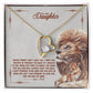To My Beautiful Daughter "Never Forget That I Love You" Necklace