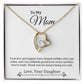 Gift For Mom "You Are My Rock" Heart Necklace