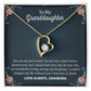 To My Granddaughter "You Are My Best Friend" Heart Necklace