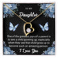 To My Daughter "One Of The Greatest Joys" Heart Necklace