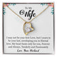 To My Wife "Forever And Always" Heart Necklace