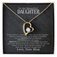 To My Beautiful Daughter "You Are Braver Than You Believe" Necklace