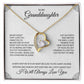 To My Granddaughter "You're Always In My Heart" Necklace