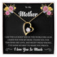 To My Mother "I Am The Luckiest Kid" Heart Necklace