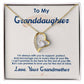 To My Granddaughter "I Love You For The Rest Of My Life" Heart Necklace