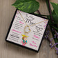 To My Mom "I Will Always Be Your Little Boy" Heart Necklace