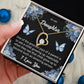 To My Daughter "One Of The Greatest Joys" Heart Necklace