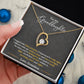 To My Granddaughter "You'll Feel My Love Within This" Heart Necklace