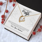 To My Gorgeous Wife "You're The Best" Heart Necklace