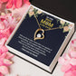 To The Best Mom "Thank You" Heart Necklace