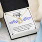 To My Beautiful Wife "I'll Always Love You" Necklace