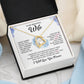 To My Wife "I Will Love You Forever" Heart Necklace