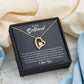 To My Girlfriend "You Complete Me" Heart Necklace