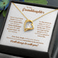 To My Granddaughter "I Will Always Be With You" Heart Necklace