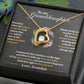 To My Granddaughter "Hold This Tight To Feel My Love" Heart Necklace