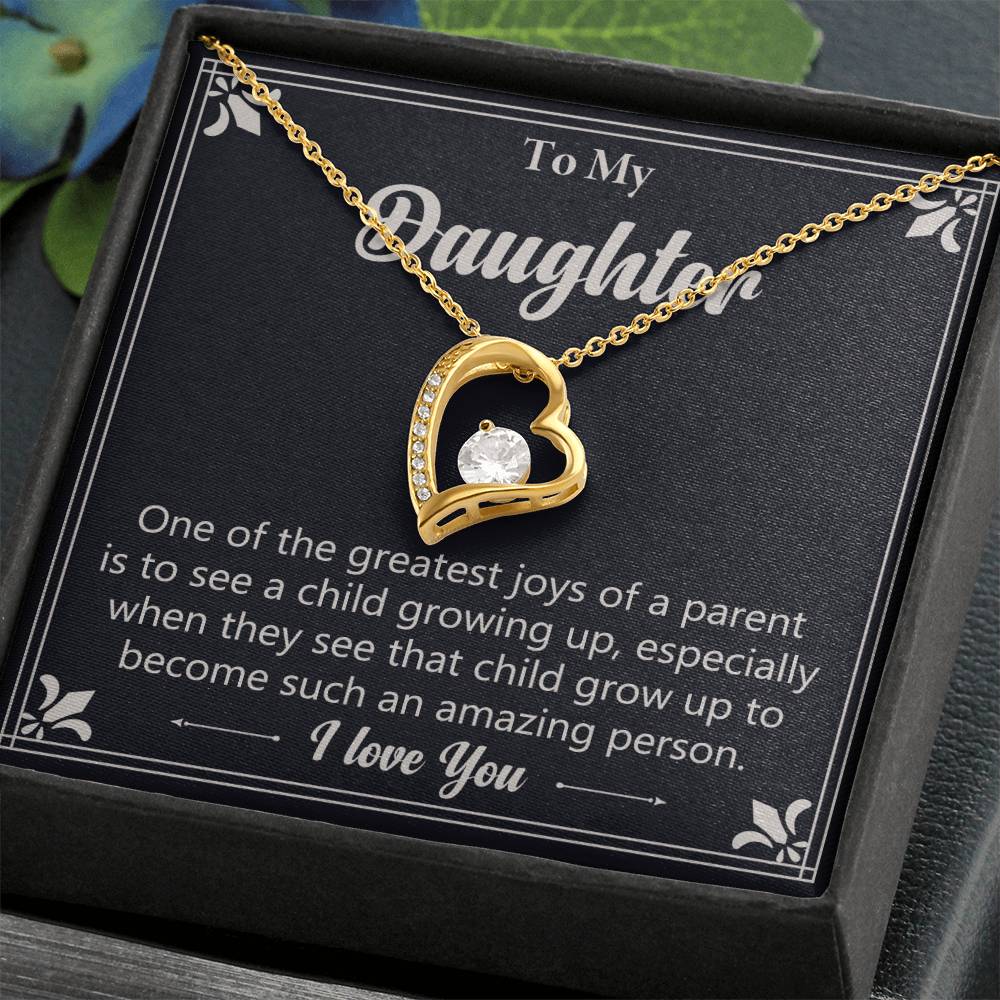 Gift For Daughter "Such An Amazing Person" Heart Necklace