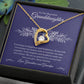 Gift For Granddaughter "You Bring Us Happiness" Heart Necklace