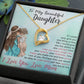 To My Daughter "I Love You" Heart Necklace