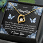 To My Daughter "One Of The Greatest Joys" Heart Necklace